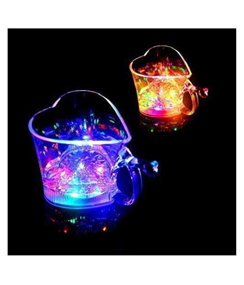 759 Heart Shape Activated Blinking Led Glass Cup 759 Heart Shape Activated Blinking Led Glass Cup